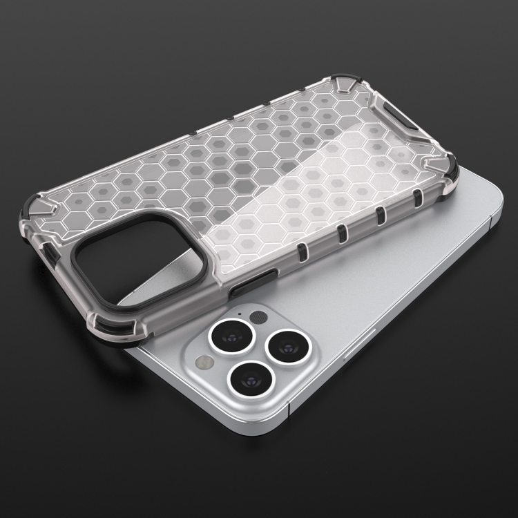 For iPhone 14 Pro Shockproof Honeycomb PC + TPU Phone Case (Blue) For iPhone 14 Pro Shockproof Honeycomb PC + TPU Phone Case (Blue)