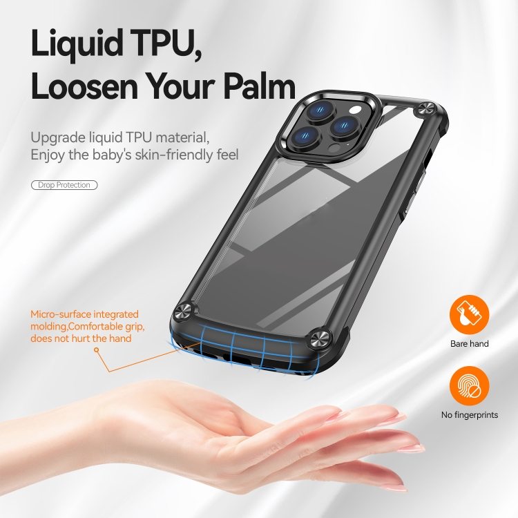 For iPhone 14 TPU + PC Lens Protection Phone Case (Black) For iPhone 14 TPU + PC Lens Protection Phone Case (Black)