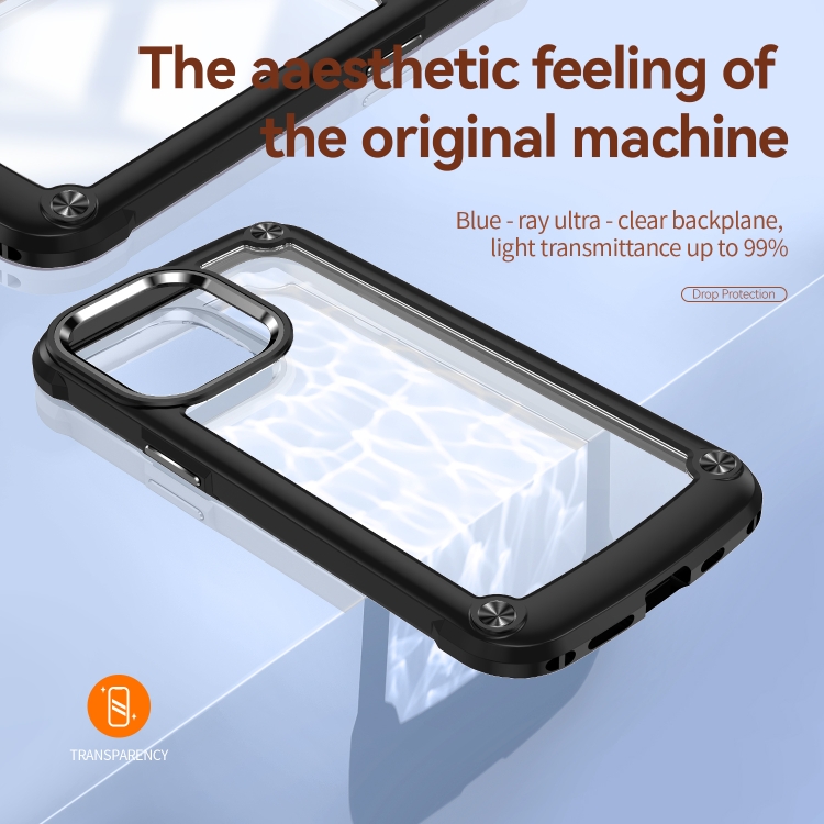 For iPhone 14 TPU + PC Lens Protection Phone Case (Black) For iPhone 14 TPU + PC Lens Protection Phone Case (Black)