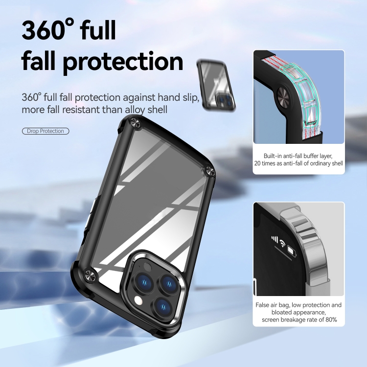 For iPhone 14 TPU + PC Lens Protection Phone Case (Black) For iPhone 14 TPU + PC Lens Protection Phone Case (Black)