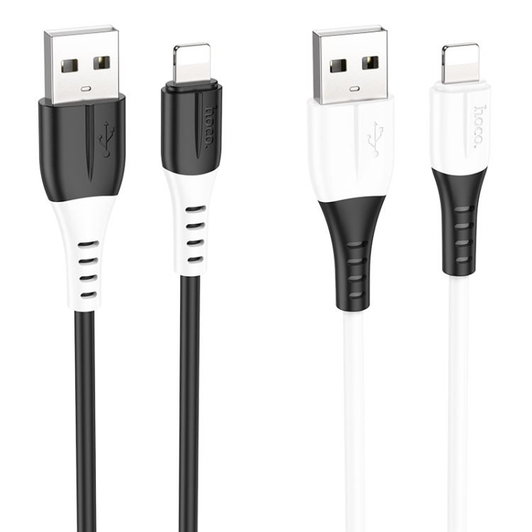 hoco X82 2.4A USB to 8 Pin Silicone Charging Data Cable,Length: 1m(Black) hoco X82 2.4A USB to 8 Pin Silicone Charging Data Cable,Length: 1m(Black)