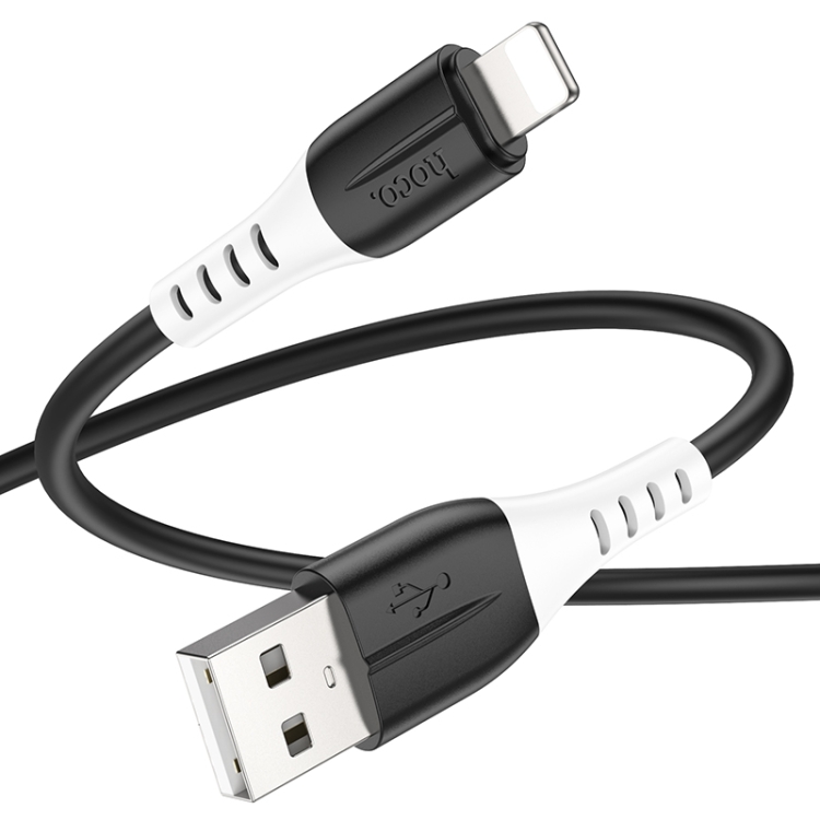hoco X82 2.4A USB to 8 Pin Silicone Charging Data Cable,Length: 1m(Black) hoco X82 2.4A USB to 8 Pin Silicone Charging Data Cable,Length: 1m(Black)