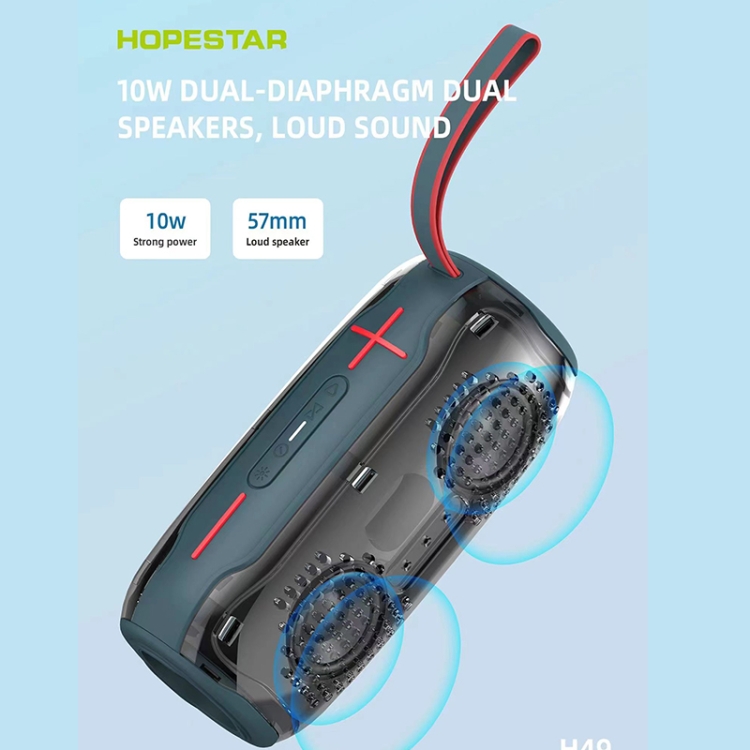 HOPESTAR H49 RGB Light TWS Waterproof Wireless Bluetooth Speaker(Grey) HOPESTAR H49 RGB Light TWS Waterproof Wireless Bluetooth Speaker(Grey)