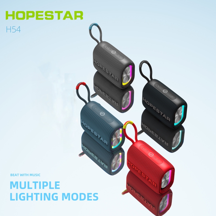 HOPESTAR H54 RGB Light TWS Waterproof Wireless Bluetooth Speaker(Black) HOPESTAR H54 RGB Light TWS Waterproof Wireless Bluetooth Speaker(Black)