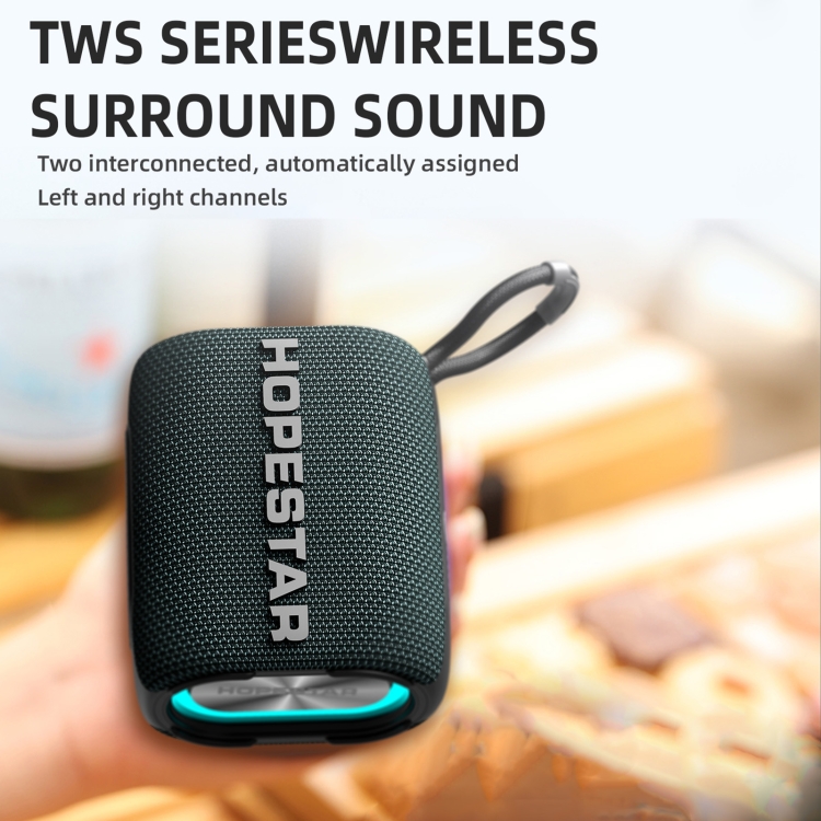 HOPESTAR H54 RGB Light TWS Waterproof Wireless Bluetooth Speaker(Black) HOPESTAR H54 RGB Light TWS Waterproof Wireless Bluetooth Speaker(Black)
