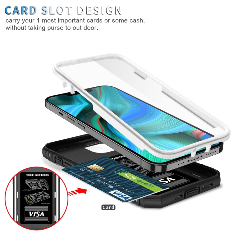 For iPhone 14 Pro Sliding Camera Cover Design TPU + PC Protective Phone Case (White+Black) For iPhone 14 Pro Sliding Camera Cover Design TPU + PC Protective Phone Case (White+Black)