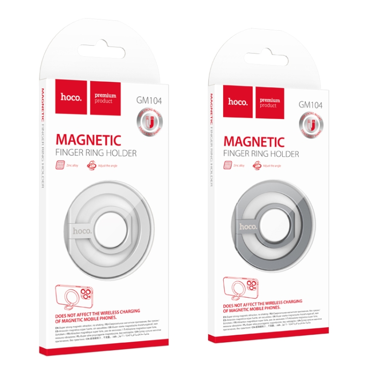 hoco GM104 Magnetic Metal Mobile Phone Ring Holder(Metal Grey) hoco GM104 Magnetic Metal Mobile Phone Ring Holder(Metal Grey)
