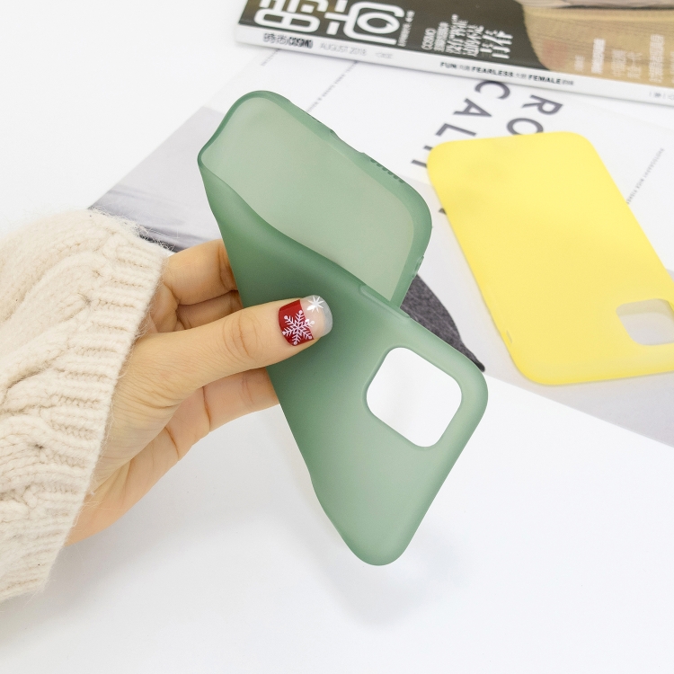 For iPhone 11 1.5mm Liquid Emulsion Translucent TPU case(Dark Green) For iPhone 11 1.5mm Liquid Emulsion Translucent TPU case(Dark Green)