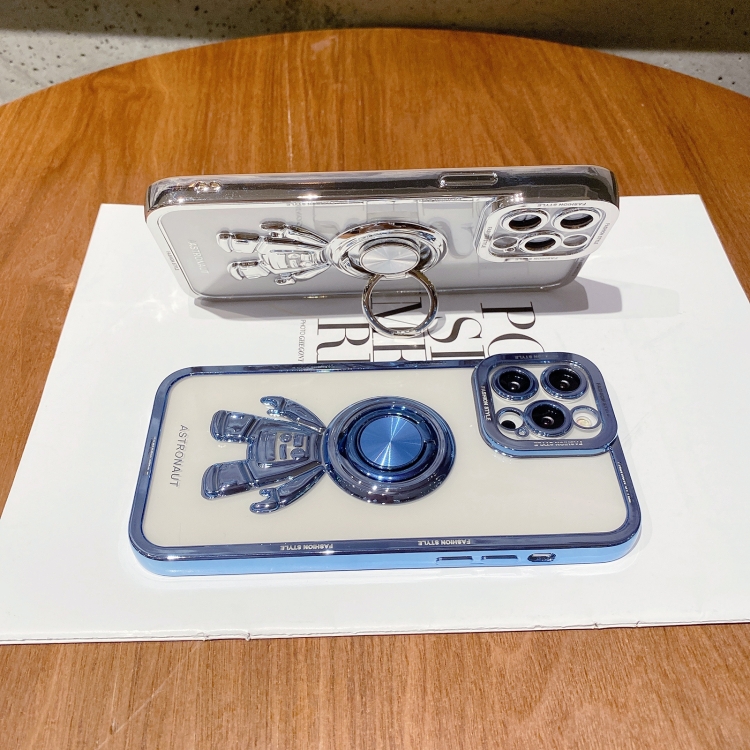 For iPhone 11 3D Astronaut Ring Holder Phone Case (Silver) For iPhone 11 3D Astronaut Ring Holder Phone Case (Silver)