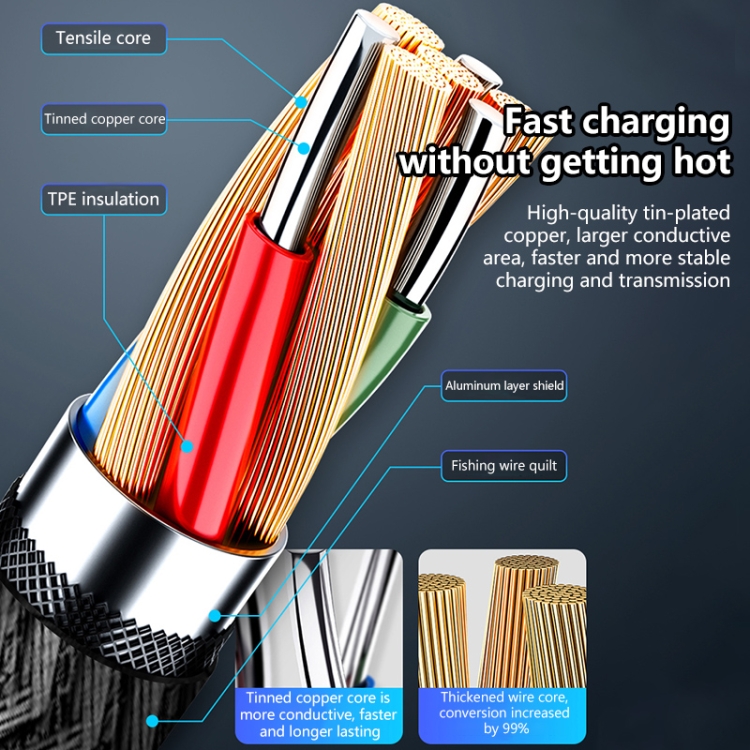8 Pin 5A Beauty Tattoo USB Charging Cable,Cable Length: 1m(Black) 8 Pin 5A Beauty Tattoo USB Charging Cable,Cable Length: 1m(Black)