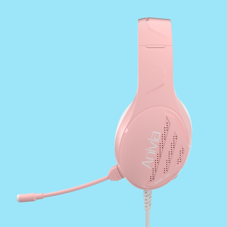 Anivia A10 auriculares de música con cable de 3.5 mm con micrófono (rosa) - 2