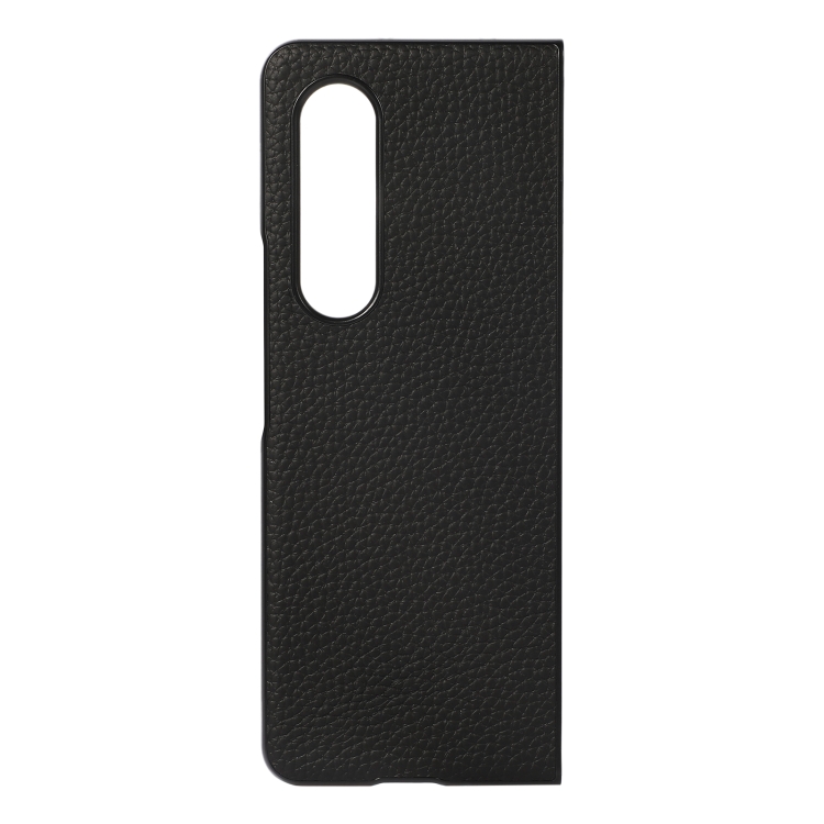 For Samsung Galaxy Z Fold4 Two-color Litchi Texture Phone Case(Black) For Samsung Galaxy Z Fold4 Two-color Litchi Texture Phone Case(Black)
