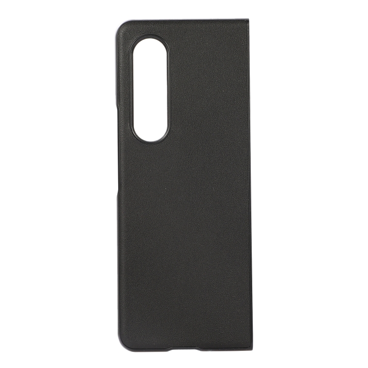 For Samsung Galaxy Z Fold4 Sheep Texture Genuine Leather Phone Case(Black) For Samsung Galaxy Z Fold4 Sheep Texture Genuine Leather Phone Case(Black)