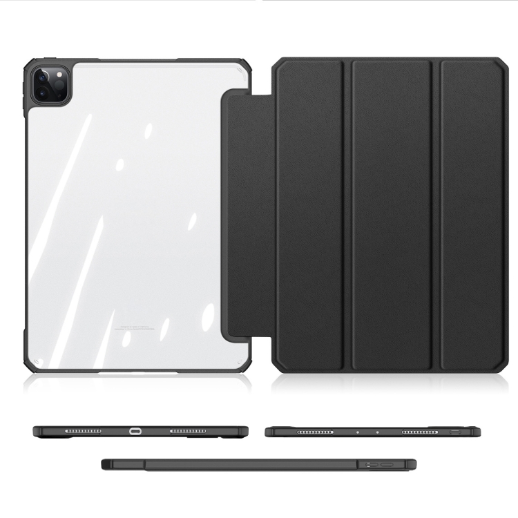 For iPad Pro 12.9 2022/2021/2020/2018 DUX DUCIS Copa Series Smart Leather Tablet Case(Black) For iPad Pro 12.9 2022/2021/2020/2018 DUX DUCIS Copa Series Smart Leather Tablet Case(Black)