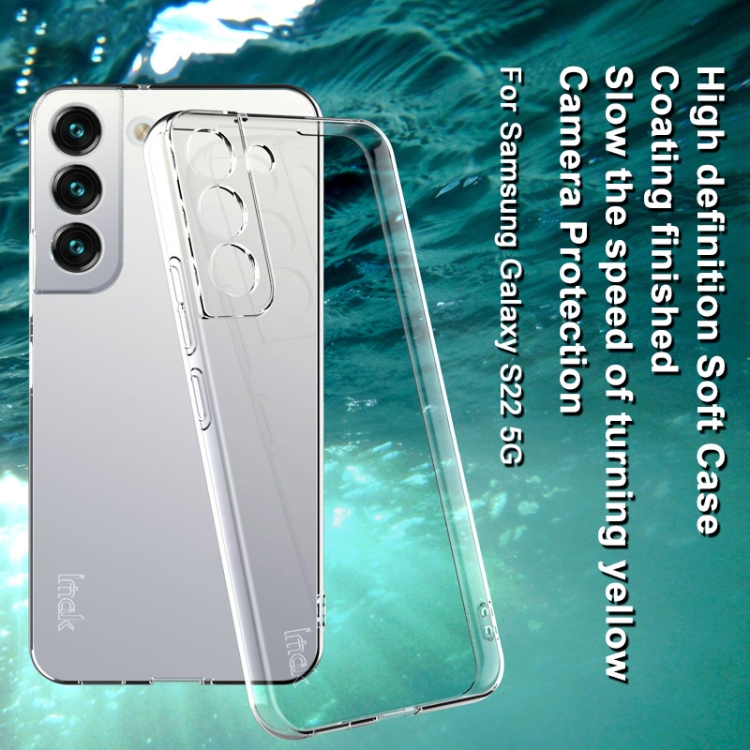 For Samsung Galaxy S22 5G IMAK UX-10 Series Transparent Shockproof TPU Protective Phone Case For Samsung Galaxy S22 5G IMAK UX-10 Series Transparent Shockproof TPU Protective Phone Case