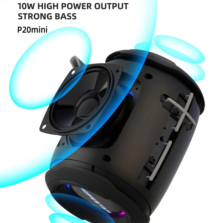 HOPESTAR P20 mini Waterproof Wireless Bluetooth Speaker(Grey) - B6