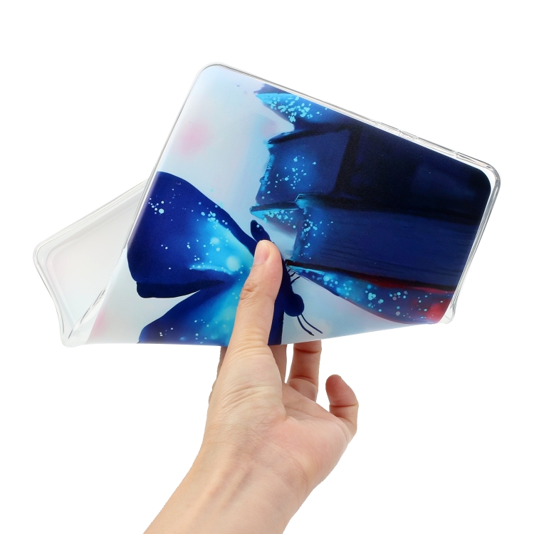 For iPad mini 6 Painted TPU Tablet Case(Blue Butterfly) For iPad mini 6 Painted TPU Tablet Case(Blue Butterfly)