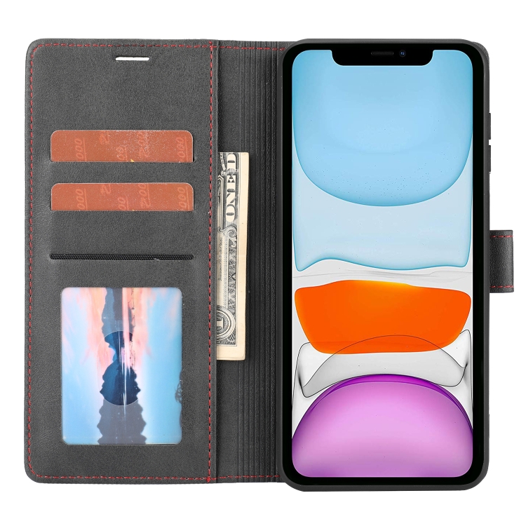 For iPhone 11 Classic Wallet Flip Leather Phone Case (Black) For iPhone 11 Classic Wallet Flip Leather Phone Case (Black)