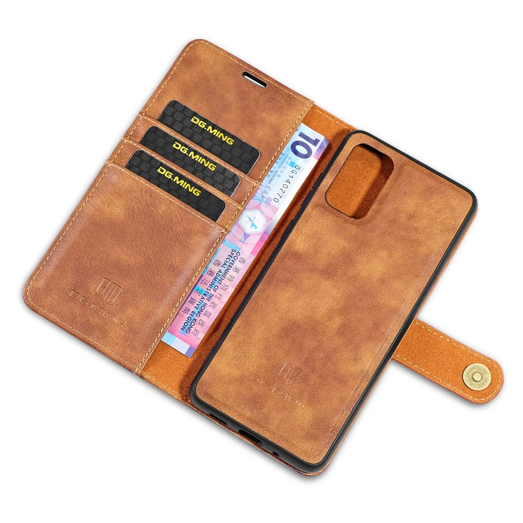 For Galaxy S20+ DG.MING Crazy Horse Texture Flip Detachable Magnetic Leather Case with Holder & Card Slots & Wallet(Brown) For Galaxy S20+ DG.MING Crazy Horse Texture Flip Detachable Magnetic Leather Case with Holder & Card Slots & Wallet(Brown)