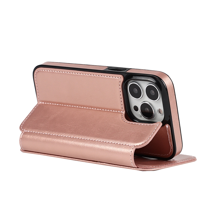 For iPhone 13 mini Card Slots Flip Leather Phone Case (Rose Gold) For iPhone 13 mini Card Slots Flip Leather Phone Case (Rose Gold)