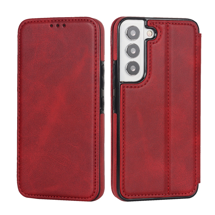 For Samsung Galaxy S22+ 5G Card Slots Flip Leather Phone Case(Red) For Samsung Galaxy S22+ 5G Card Slots Flip Leather Phone Case(Red)