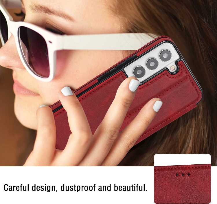 For Samsung Galaxy S22+ 5G Card Slots Flip Leather Phone Case(Red) For Samsung Galaxy S22+ 5G Card Slots Flip Leather Phone Case(Red)