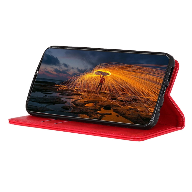 For Galaxy A41 Magnetic Retro Crazy Horse Texture Horizontal Flip Leather Case with Holder & Card Slots & Wallet(Red) For Galaxy A41 Magnetic Retro Crazy Horse Texture Horizontal Flip Leather Case with Holder & Card Slots & Wallet(Red)