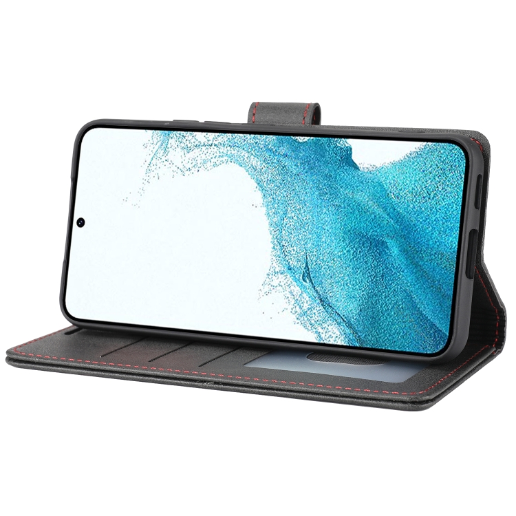 For Samsung Galaxy S22 5G Classic Wallet Flip Leather Phone Case(Black) For Samsung Galaxy S22 5G Classic Wallet Flip Leather Phone Case(Black)
