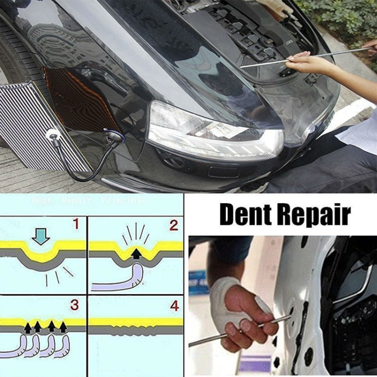 Q1 16 in 1 Car Paintless Dent Repair Hail Remover Hooks Rods Kit