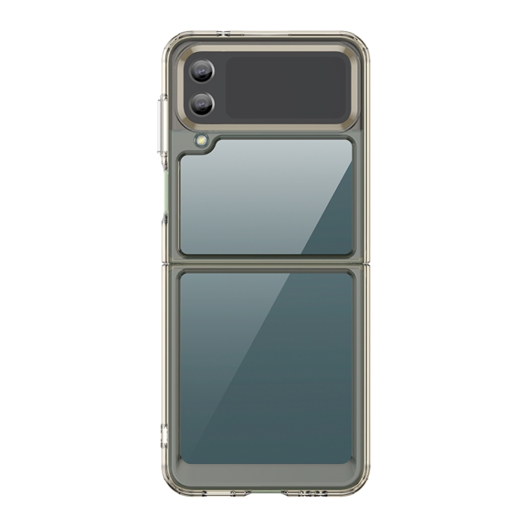 For Samsung Galaxy Z Flip4 5G Colorful Series Acrylic + TPU Phone Case(Transparent Grey) For Samsung Galaxy Z Flip4 5G Colorful Series Acrylic + TPU Phone Case(Transparent Grey)