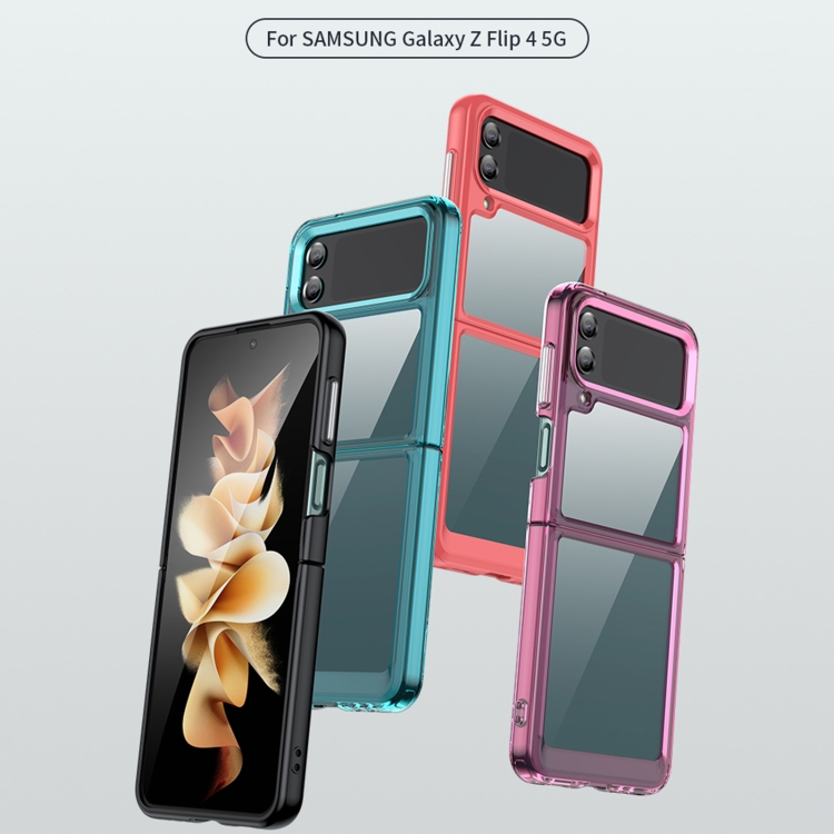 For Samsung Galaxy Z Flip4 5G Colorful Series Acrylic + TPU Phone Case(Transparent Grey) For Samsung Galaxy Z Flip4 5G Colorful Series Acrylic + TPU Phone Case(Transparent Grey)