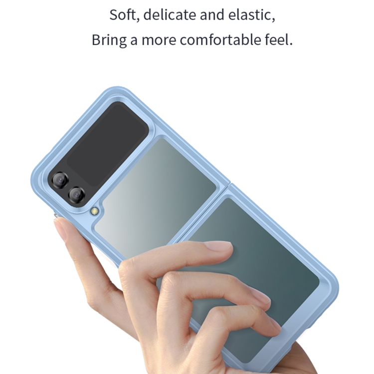 For Samsung Galaxy Z Flip4 5G Colorful Series Acrylic + TPU Phone Case(Transparent Grey) For Samsung Galaxy Z Flip4 5G Colorful Series Acrylic + TPU Phone Case(Transparent Grey)