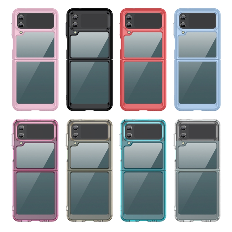 For Samsung Galaxy Z Flip4 5G Colorful Series Acrylic + TPU Phone Case(Transparent Grey) For Samsung Galaxy Z Flip4 5G Colorful Series Acrylic + TPU Phone Case(Transparent Grey)