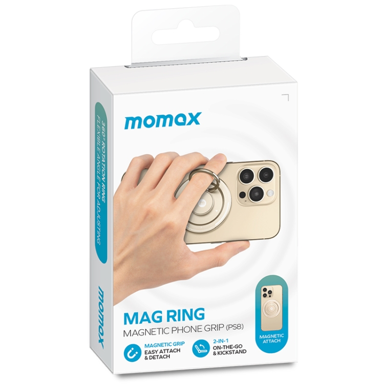 MOMAX Aluminum Alloy Magnetic Ring Holder(Gold) MOMAX Aluminum Alloy Magnetic Ring Holder(Gold)
