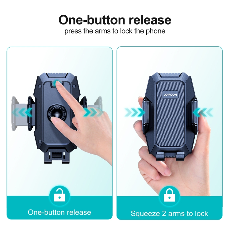 JOYROOM JR-ZS285 Mechanical Car Dashboard Phone Holder(Black) - 2
