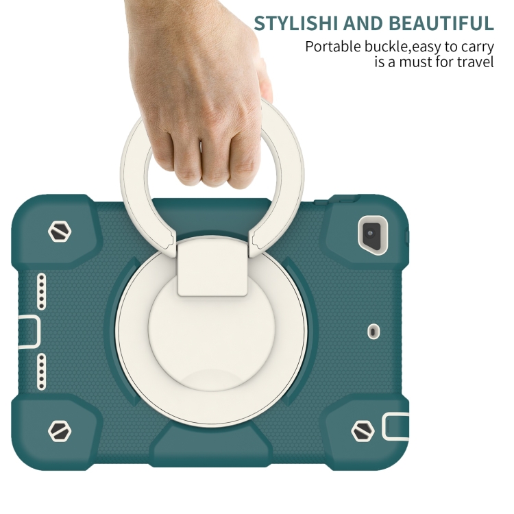 For iPad mini 4 2015/mini 2019 Silicone + PC Full Body Protection Tablet Case With Holder & Strap(Dark Green) For iPad mini 4 2015/mini 2019 Silicone + PC Full Body Protection Tablet Case With Holder & Strap(Dark Green)