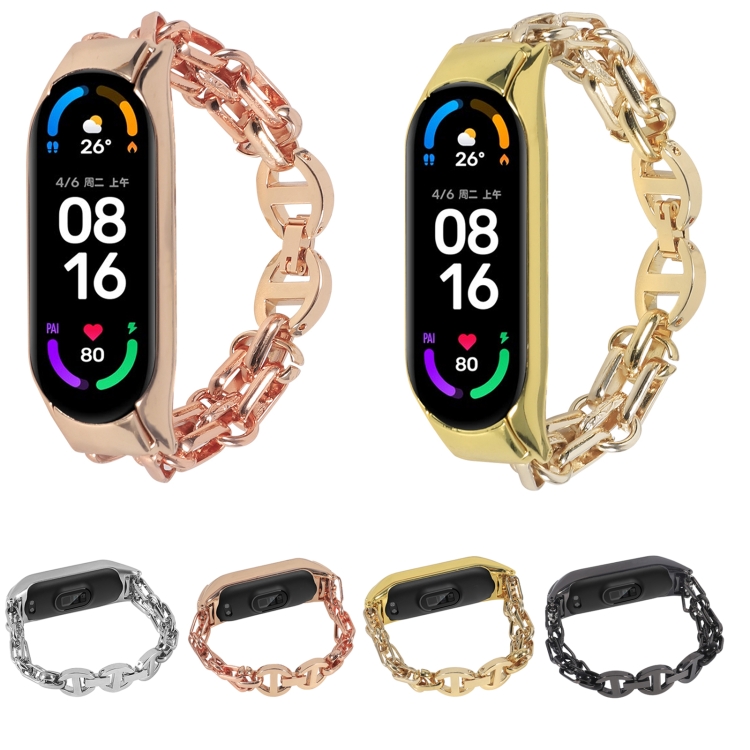 Correa De Metal AK Para Xiaomi Mi Band 5/6 - Acero Inoxidable Ajustable