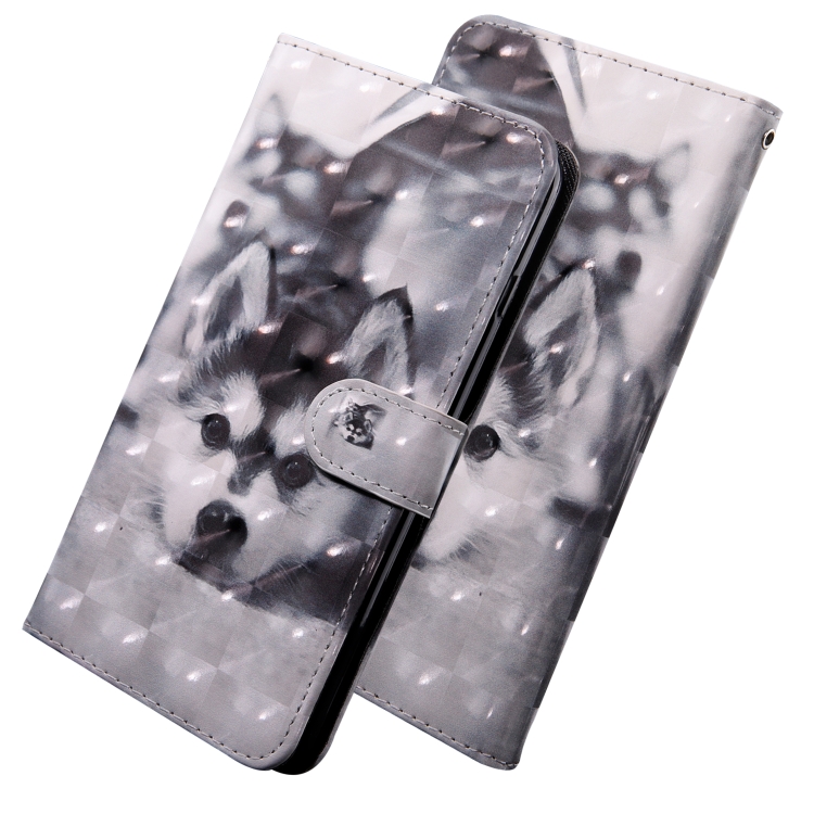 For iPhone 14 Pro 3D Painting Pattern Coloured Drawing Leather Phone Case (Husky) For iPhone 14 Pro 3D Painting Pattern Coloured Drawing Leather Phone Case (Husky)
