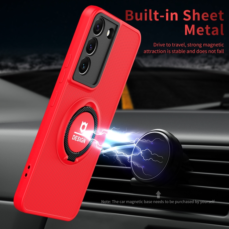 For Samsung Galaxy S22 5G Eagle Eye Ring Holder Phone Case(Red + Black) For Samsung Galaxy S22 5G Eagle Eye Ring Holder Phone Case(Red + Black)