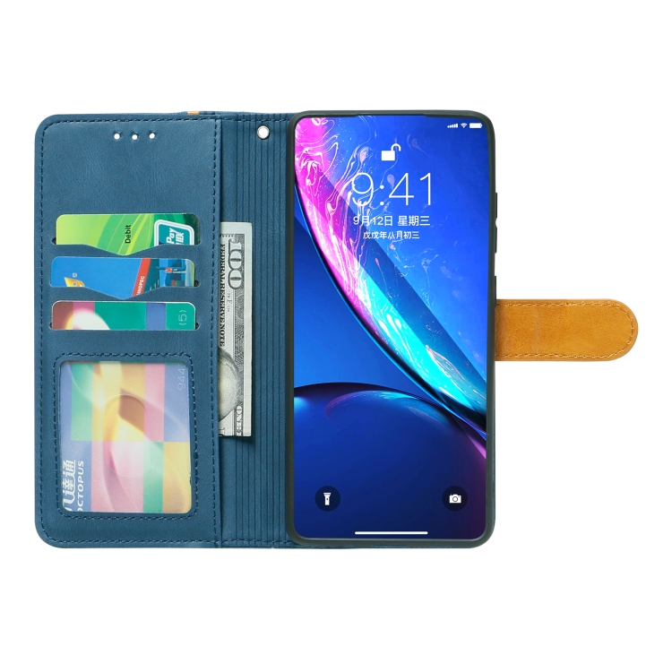 For Samsung Galaxy S20 FE 4G/5G Skin Feel Leather Wallet Phone Case(Blue) For Samsung Galaxy S20 FE 4G/5G Skin Feel Leather Wallet Phone Case(Blue)