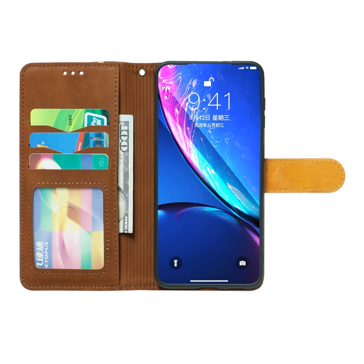 For Samsung Galaxy S21 5G Skin Feel Leather Wallet Phone Case(Brown) For Samsung Galaxy S21 5G Skin Feel Leather Wallet Phone Case(Brown)