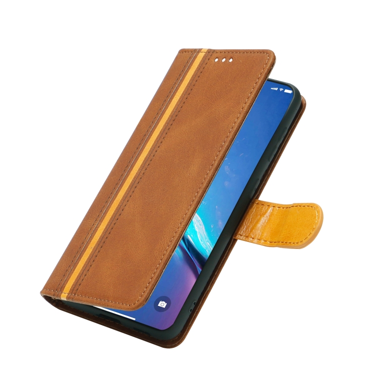 For Samsung Galaxy S21 5G Skin Feel Leather Wallet Phone Case(Brown) For Samsung Galaxy S21 5G Skin Feel Leather Wallet Phone Case(Brown)