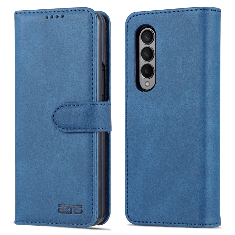 For Samsung Galaxy Z Fold4 AZNS Dream II Skin Feel PU+TPU Horizontal Flip PU Phone Case(Blue) For Samsung Galaxy Z Fold4 AZNS Dream II Skin Feel PU+TPU Horizontal Flip PU Phone Case(Blue)