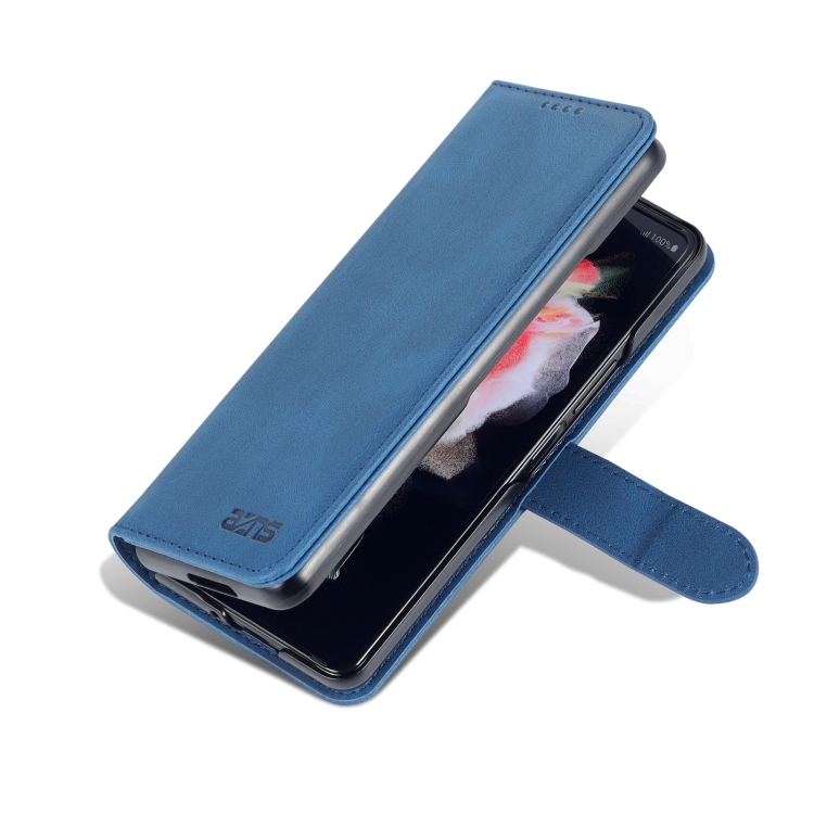 For Samsung Galaxy Z Fold4 AZNS Dream II Skin Feel PU+TPU Horizontal Flip PU Phone Case(Blue) For Samsung Galaxy Z Fold4 AZNS Dream II Skin Feel PU+TPU Horizontal Flip PU Phone Case(Blue)