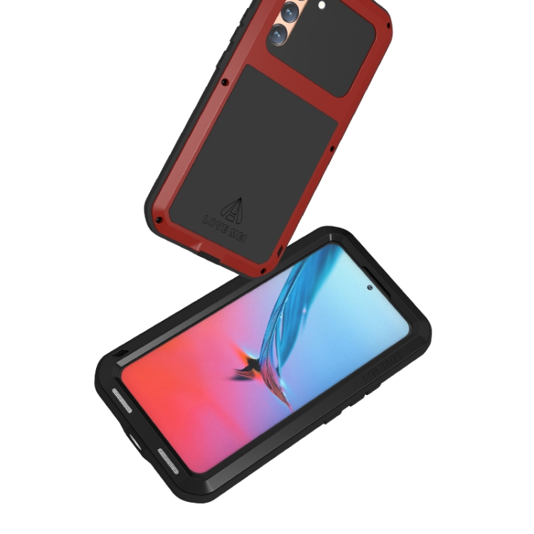 For Samsung Galaxy S22 LOVE MEI Metal Shockproof Waterproof Dustproof Protective Phone Case with Glass(Black) For Samsung Galaxy S22 LOVE MEI Metal Shockproof Waterproof Dustproof Protective Phone Case with Glass(Black)