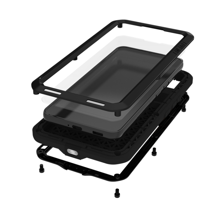 For Samsung Galaxy S22 LOVE MEI Metal Shockproof Waterproof Dustproof Protective Phone Case with Glass(Black) For Samsung Galaxy S22 LOVE MEI Metal Shockproof Waterproof Dustproof Protective Phone Case with Glass(Black)