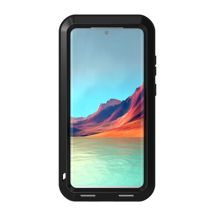 For Samsung Galaxy S22 Ultra 5G LOVE MEI Metal Shockproof Waterproof Dustproof Protective Phone Case(Black) For Samsung Galaxy S22 Ultra 5G LOVE MEI Metal Shockproof Waterproof Dustproof Protective Phone Case(Black)