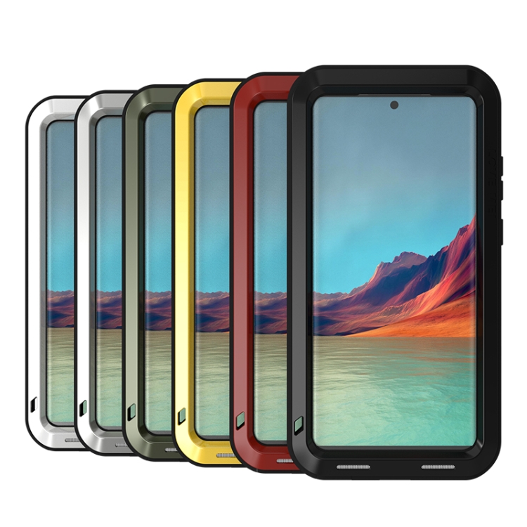 For Samsung Galaxy S22 Ultra 5G LOVE MEI Metal Shockproof Waterproof Dustproof Protective Phone Case(Black) For Samsung Galaxy S22 Ultra 5G LOVE MEI Metal Shockproof Waterproof Dustproof Protective Phone Case(Black)