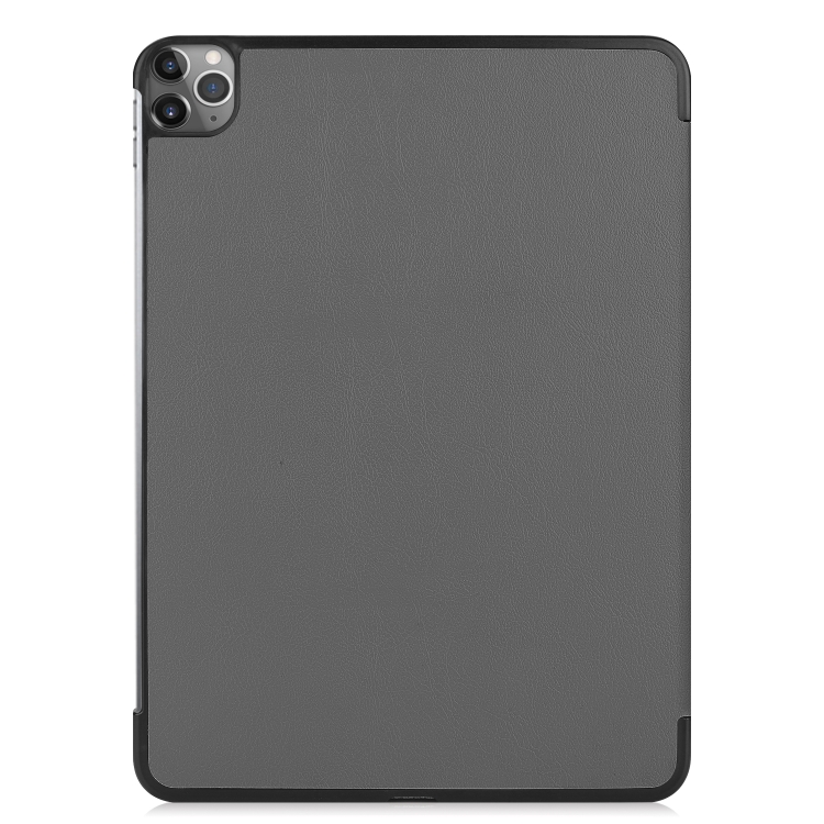 For iPad Air 13 2024 / Pro 12.9 2022 Custer Texture 3-Fold Smart Leather Tablet Case(Gray) For iPad Air 13 2024 / Pro 12.9 2022 Custer Texture 3-Fold Smart Leather Tablet Case(Gray)