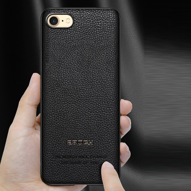 For iPhone SE 2022 / SE 2020 / 8 / 7 Pasted Leather Litchi Texture TPU Phone Case(Royal Blue) For iPhone SE 2022 / SE 2020 / 8 / 7 Pasted Leather Litchi Texture TPU Phone Case(Royal Blue)